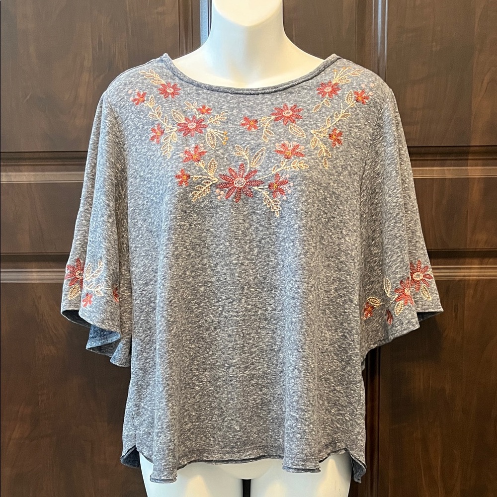 Democracy Embroidered Top